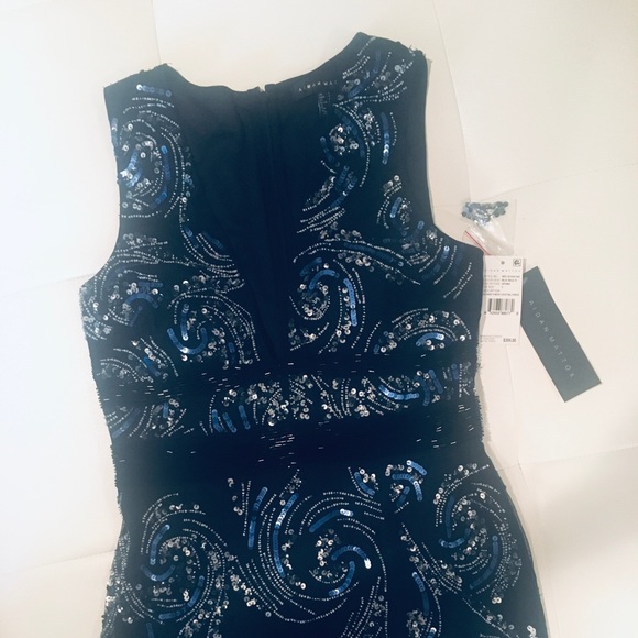 Aidan Mattox Dresses & Skirts - Aidan Mattox ! Fabulous Navy jeweled dress. Fun and Elegant.